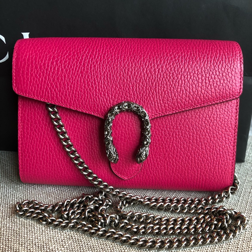 Gucci Dionysius Leather Mini Chain Bag